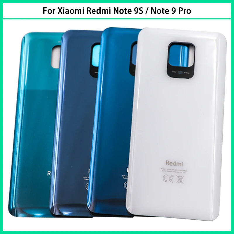Новинка для Xiaomi Redmi Note 9S / 9 Pro 64MP Задняя крышка батареи Note9S задняя дверь 3D