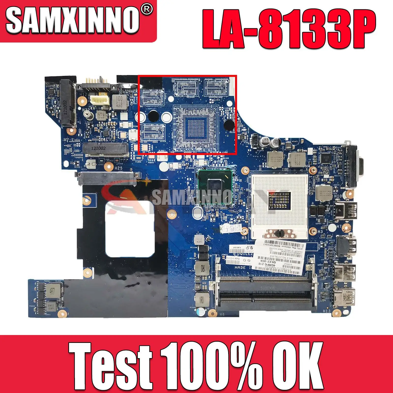 

Laptop motherboard For LENOVO Thinkpad E530 Mainboard LA-8133P 04W4014 SLJ8C DDR3 tesed