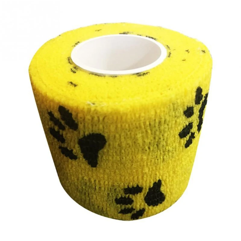 

B36F Self Adhesive Wrap Bandage Tape Pet Flexible Cartoon Printed First Aid 5cmx4.5m