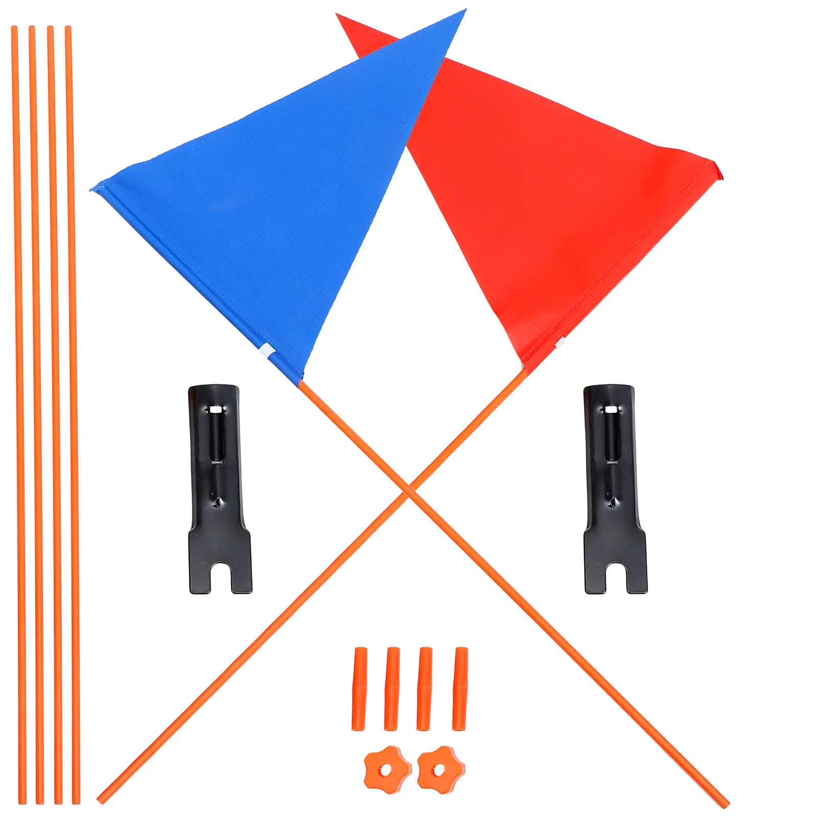 

2 Sets Bike Safety Flag Bicycle Flag Advertising Cycling Flag Small Bike Warning Flag Bike Accessories