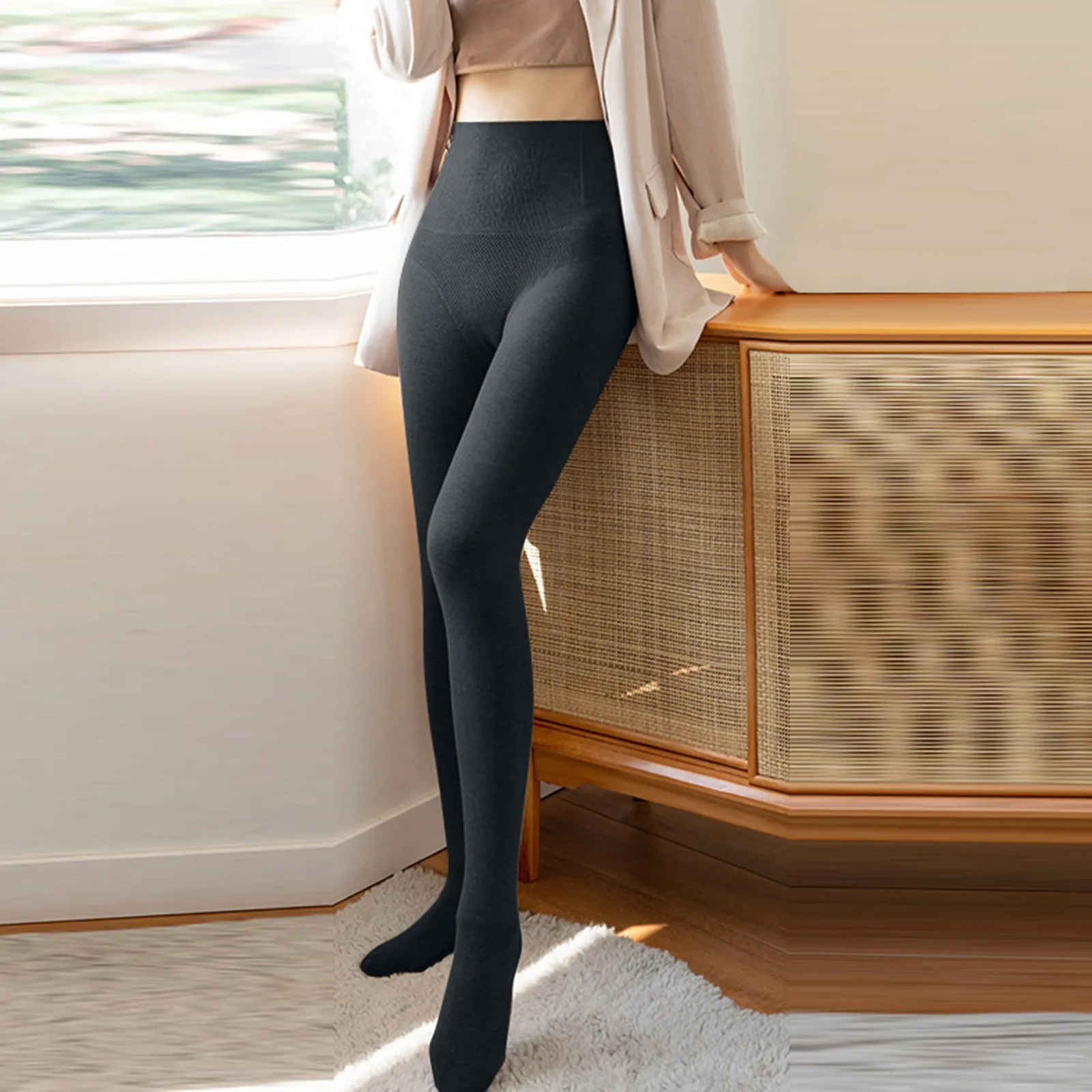 Леггинсы с высокой талией для подтягивания живота и бедер