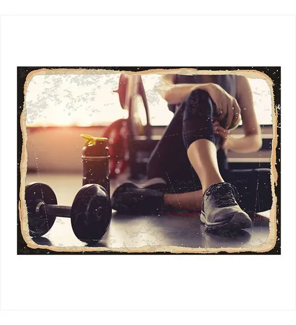 

Fitness Metal Poster Tin Sign Vintage Plaque Sign Pub Bar Wall Decor Home Room Wall hanging Plate Decoration 20x30cm/30x40cm