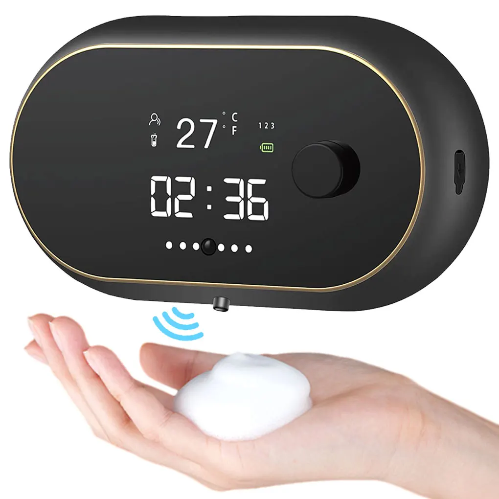 

Soap Dispenser Shampoo Holder Foams Sprayer Black Workmanship Compact Size Space Saving Household Accessories White