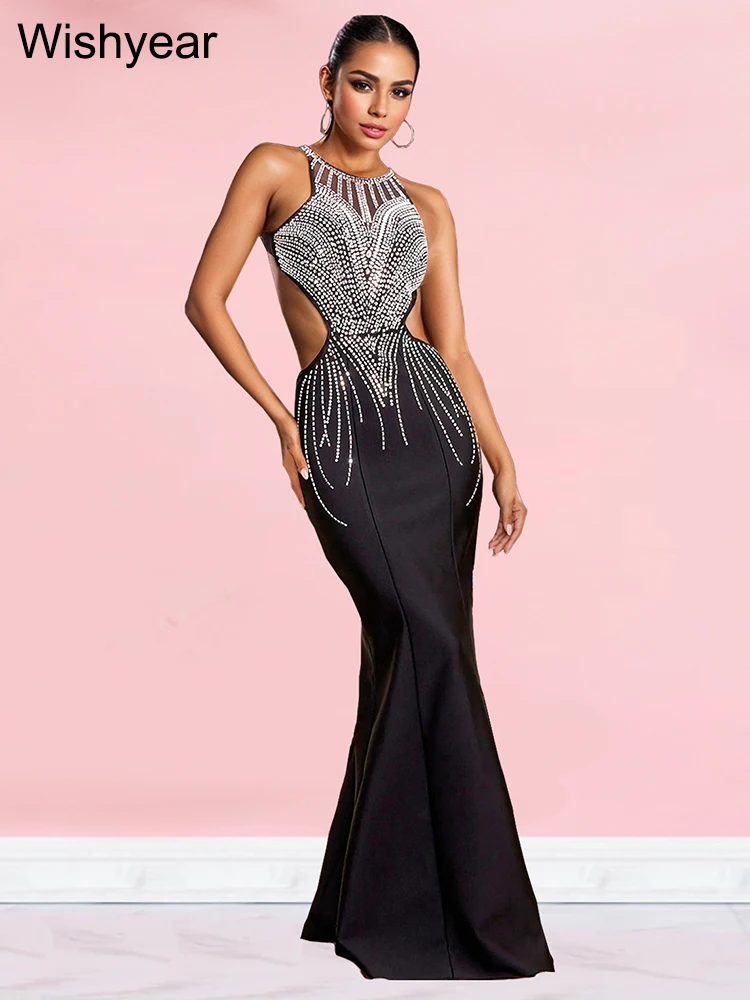 Wishyear элегантное платье русалки для вечеринки дня рождения выпускного вечера