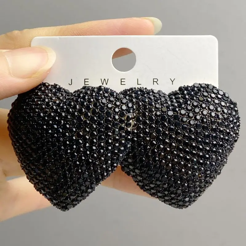 Draweye Hyperbole стразы женские серьги в форме сердца винтажные изысканные вечерние