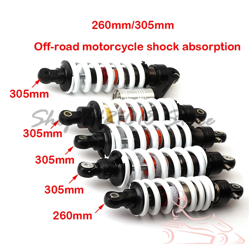 

260/305mm Off-road Motorcycle Rear Shock Absorber Damping Adjustable Spring Shock Absorber Rear Bladder