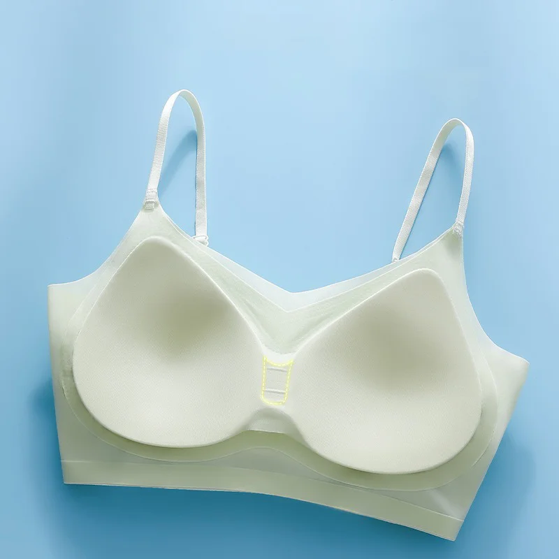 Ультратонкий Мягкий Бюстгальтер Без Косточек Из Ледяного Шелка