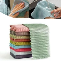 510pc kitchen nanoscale cleaning cloth fish scales design cloth cleaning towel anti grease wiping rags reusable absorbent towel