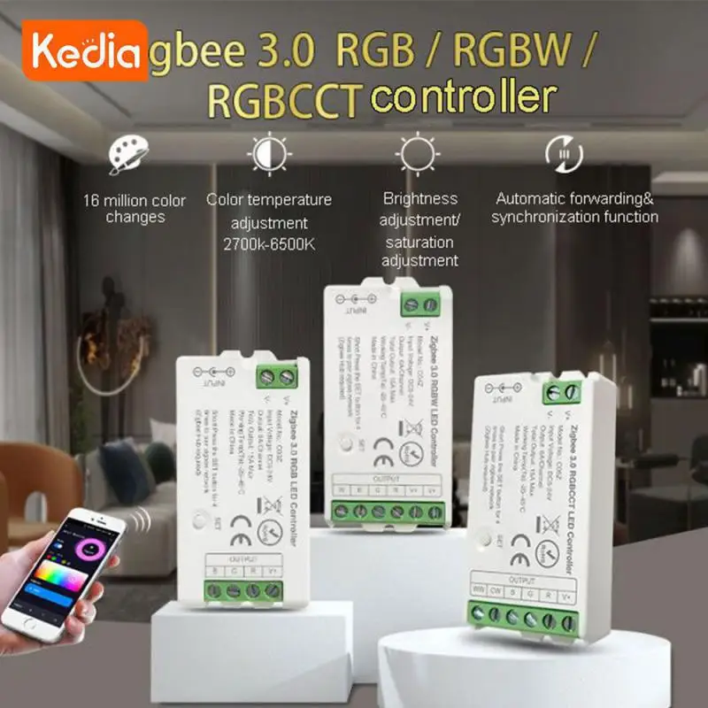 

Интуитивно понятный интерфейс Rgbw настраиваемое освещение Rgb Голосовое управление Zigbee 3,0 Улучшенный удобный и гладкий дизайн энергоэффективный
