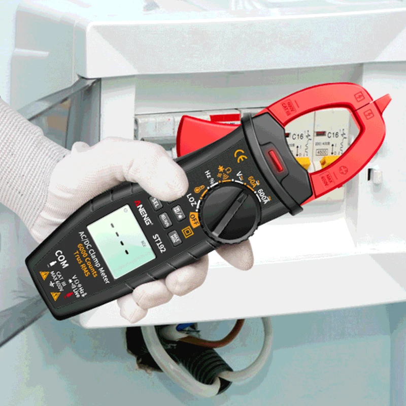 

ANENG ST192 Digital Clamp Meter 600A DC AC Clamp Meter 6000 Counts Auto-ranging Digital Multimeter Voltage Current Detector Pen