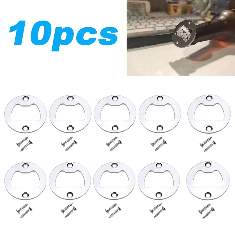 

2023New Bottle Opener can Opener 40mm Wall Hanging Wine Beer Openers Bottle Openers With Screws Kitchen Bar Tools Accessories