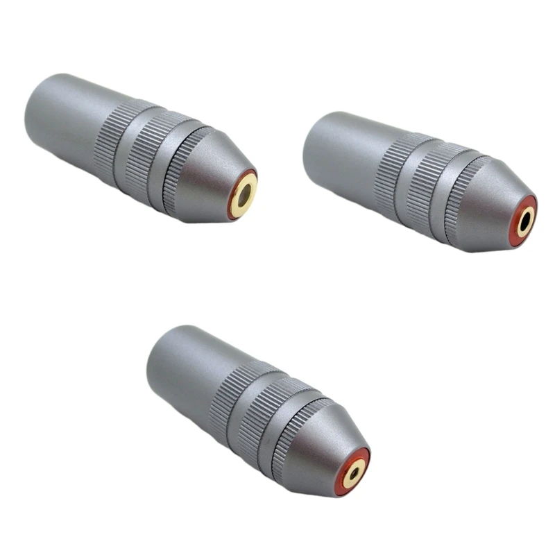 

Portable 4-Poles to 2.5/3.5/4.4mm Balanced Female Headphone Robust Metal Shells Gold-Plated Plugs for Clear Sound