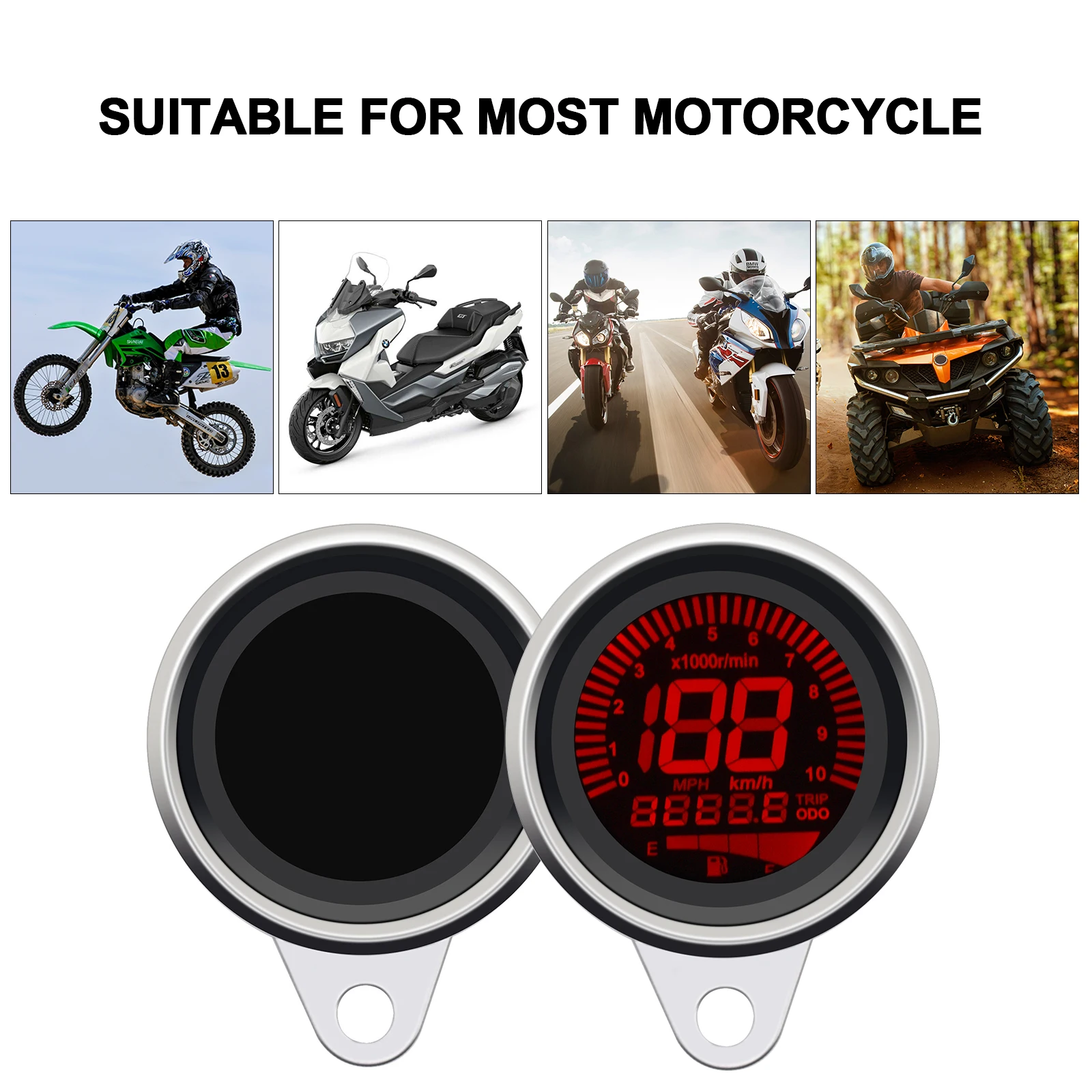 Одометр с ЖК-дисплеем в стиле ретро универсальный цифровой спидометр для