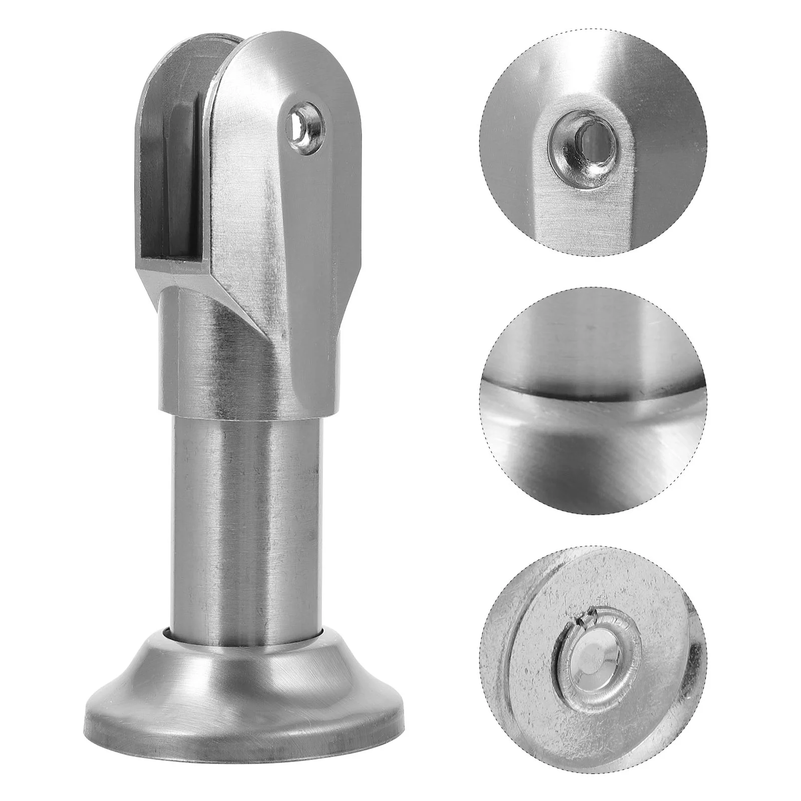 

2 Pcs Partition Bracket Feet Wall Mounts Restroom Stainless Support Supply Alloy Toilet Fittings Parts