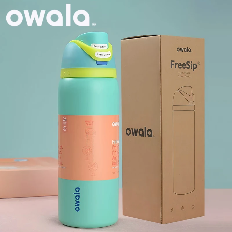 Чашка Owala неоновые термосы и бутылка для воды посуда напитков термостакан