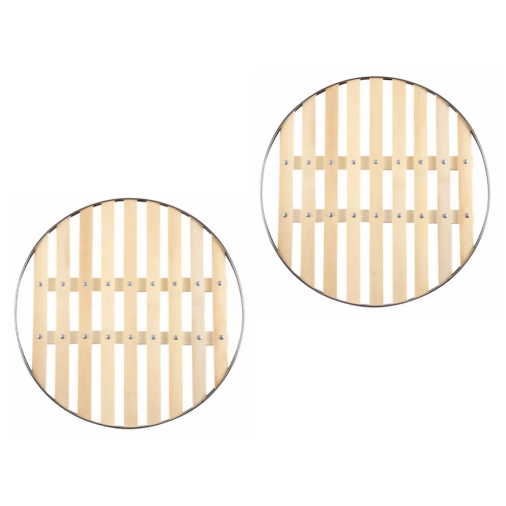 

Steamer Rack Bamboo Steaming Basket Holder Round Dumpling Cooling Tray Steam Dim Sum Pad Inserts Wooden Cooking Replacement