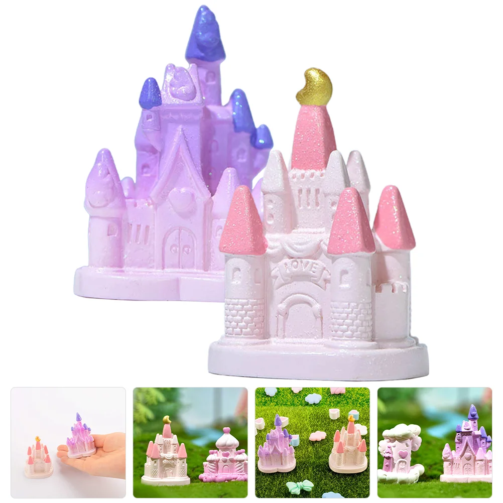 

Decor Castle Accessory Cottage Mini Landscape Miniature Ecological Bottle Fairy Imitation Statues Outdoor Shape Garden