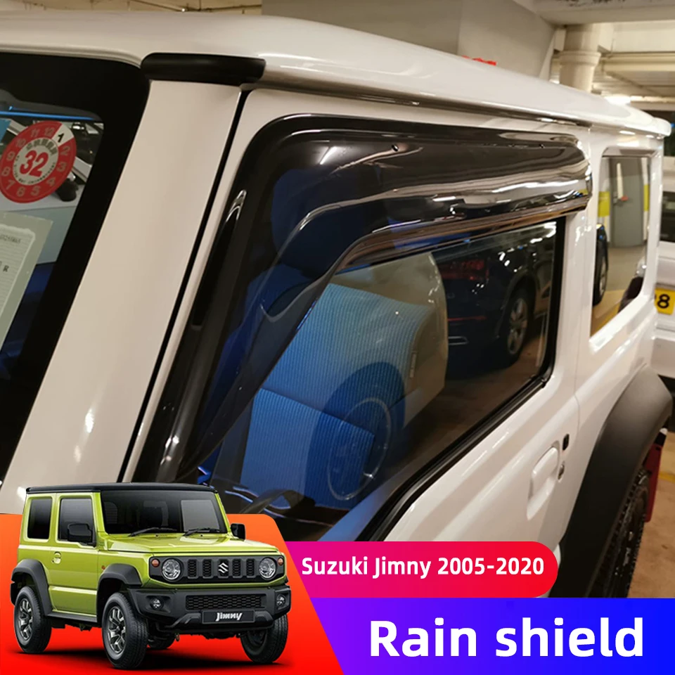 

Rain Shield Windows Visor For Suzuki Jimny 2005-2020 Sunny Side Deflector Sunshade And Rainproof Exterior Accessories