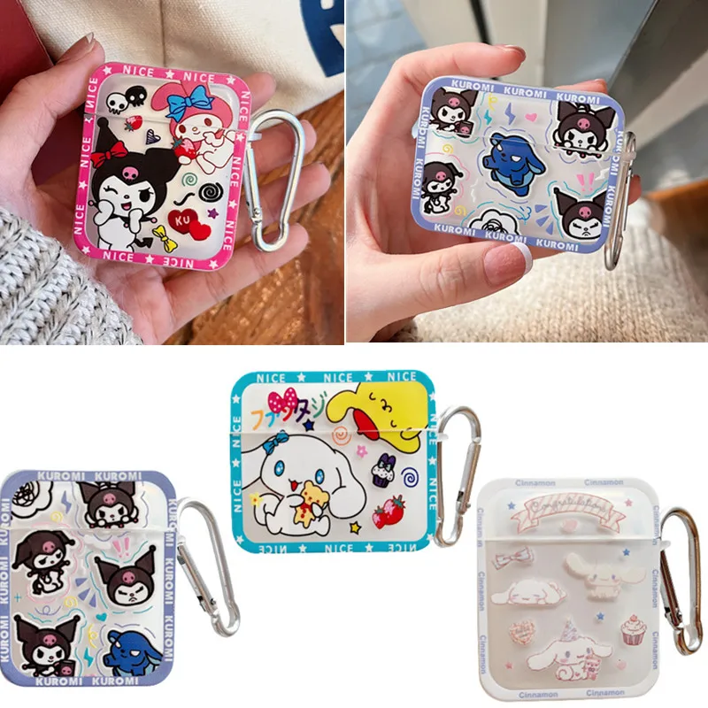 

Милый мультяшный чехол для наушников Kawaii My Melody Kuromi Cinnamoroll для Airpods Pro 1/2/3 поколения аксессуары для наушников подарок