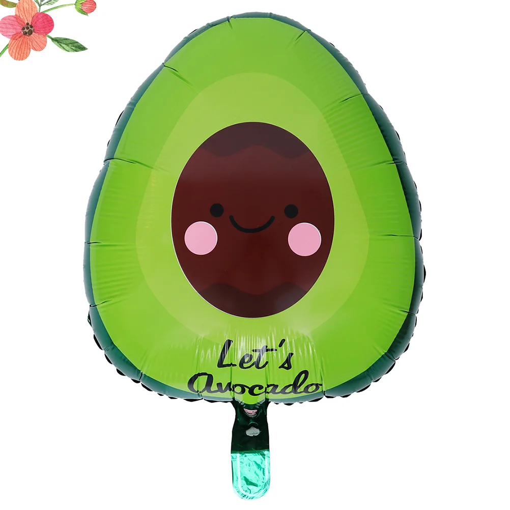 

Balloon Party Balloons Hawaiian Foil Luau Summer Fruit Avocado Supplies Mylar Decor Beach Tropical Aluminum Decoration Fiesta