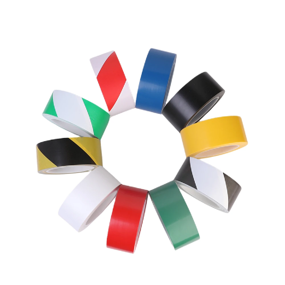 Warning Tape Caution Mark Safety Landmark Fire Isolation PVC Floor Zebra Crossing Color Sign Sticker 1 Roll |