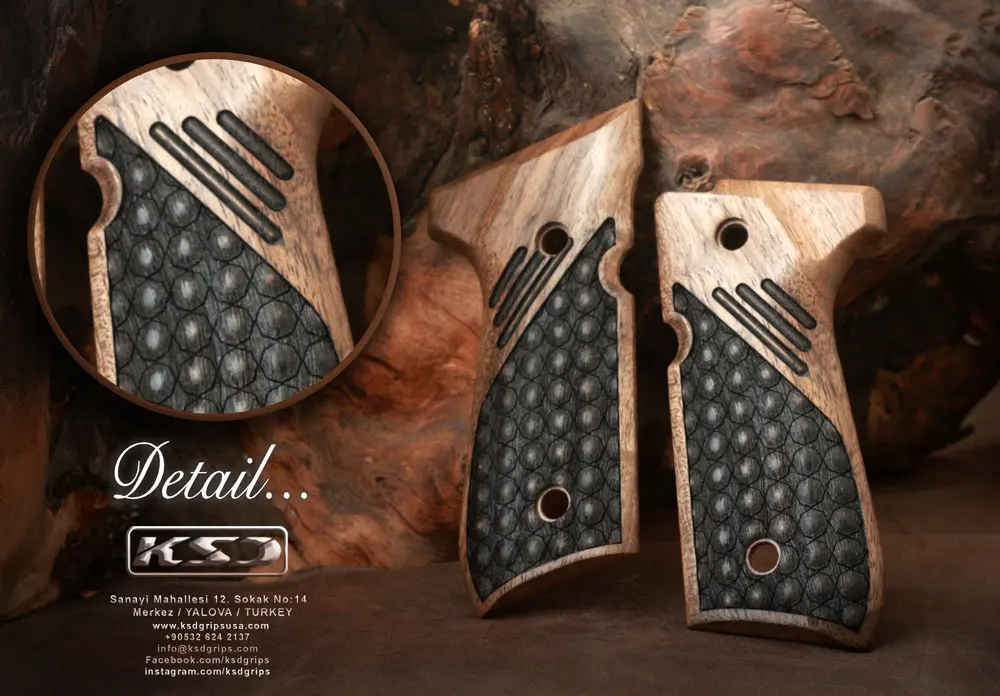 

Ksd Grips Beretta 92/96/98/M9 Full Size Grip Walnut