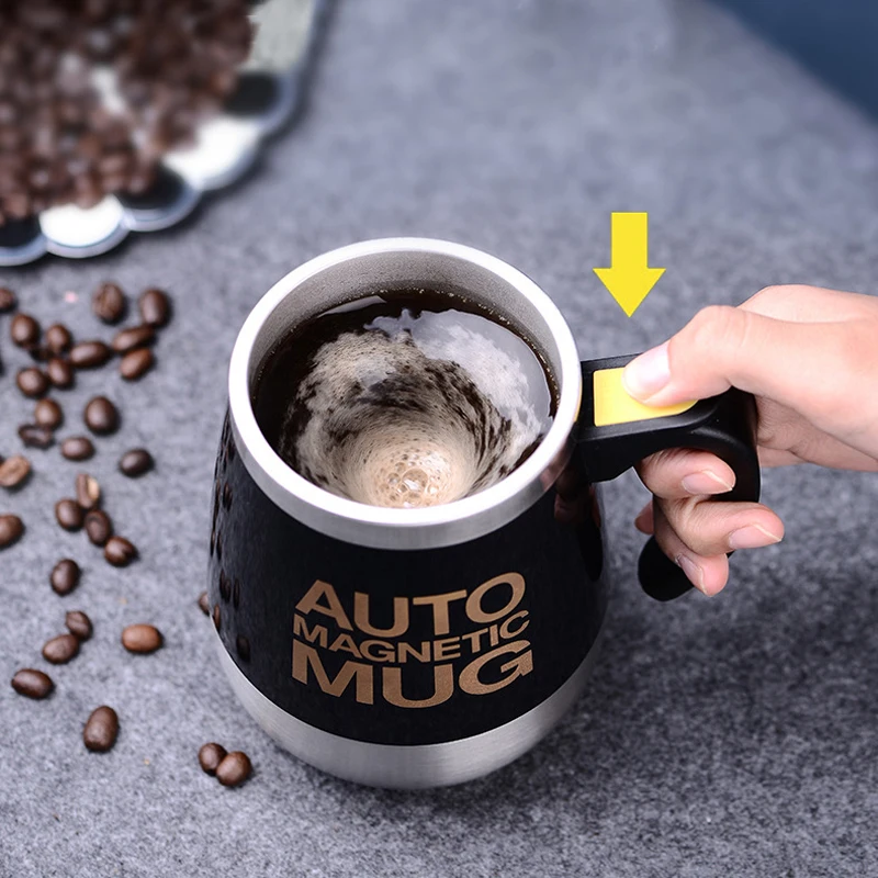

New Automatic Self Stirring Magnetic Mug Creative Stainless Steel Coffee Milk Mixing Cup Blender Lazy Smart Mixer Thermal Cup