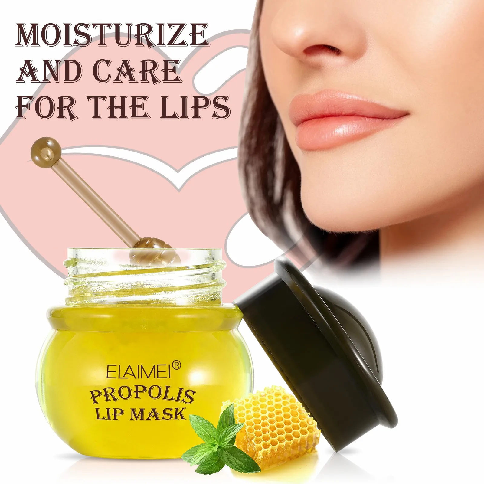 

Propolis Lip Balm Moisturizing Lip Mask Nourishing Anti-cracking Unisex Lip Care Anti-Cracked Lip Treatment Maintenance