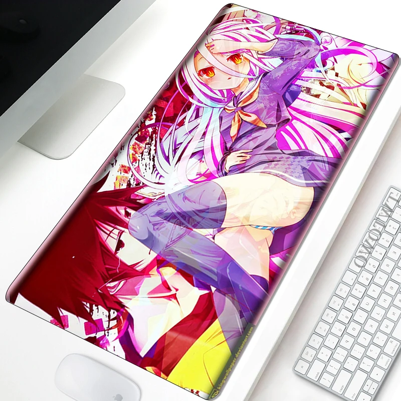 

Mousepad Computer Large XXL Desk Mats MousePads No Game No Life Anime Soft Gamer Office Natural Rubber Table Mat