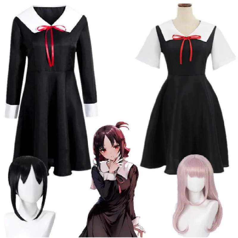 

Anime Kaguya-Sama: Love Is War Shinomiya Kaguya Cosplay Costumes Fujiwara Chika Adult Anime Clothing Cos Woman Dresses Headdress