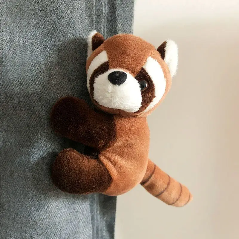 

Mini raccoon clip plush toy dollChristmas decoration room decoration
