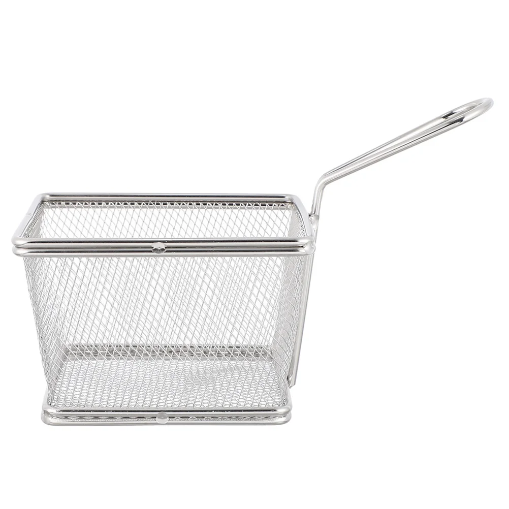 

Basket Fryerbaskets French Fry Frying Deep Fries Mini Turkey Kitchen Serving Holder Mesh Drain Oil Wire Handlerack Appetizer