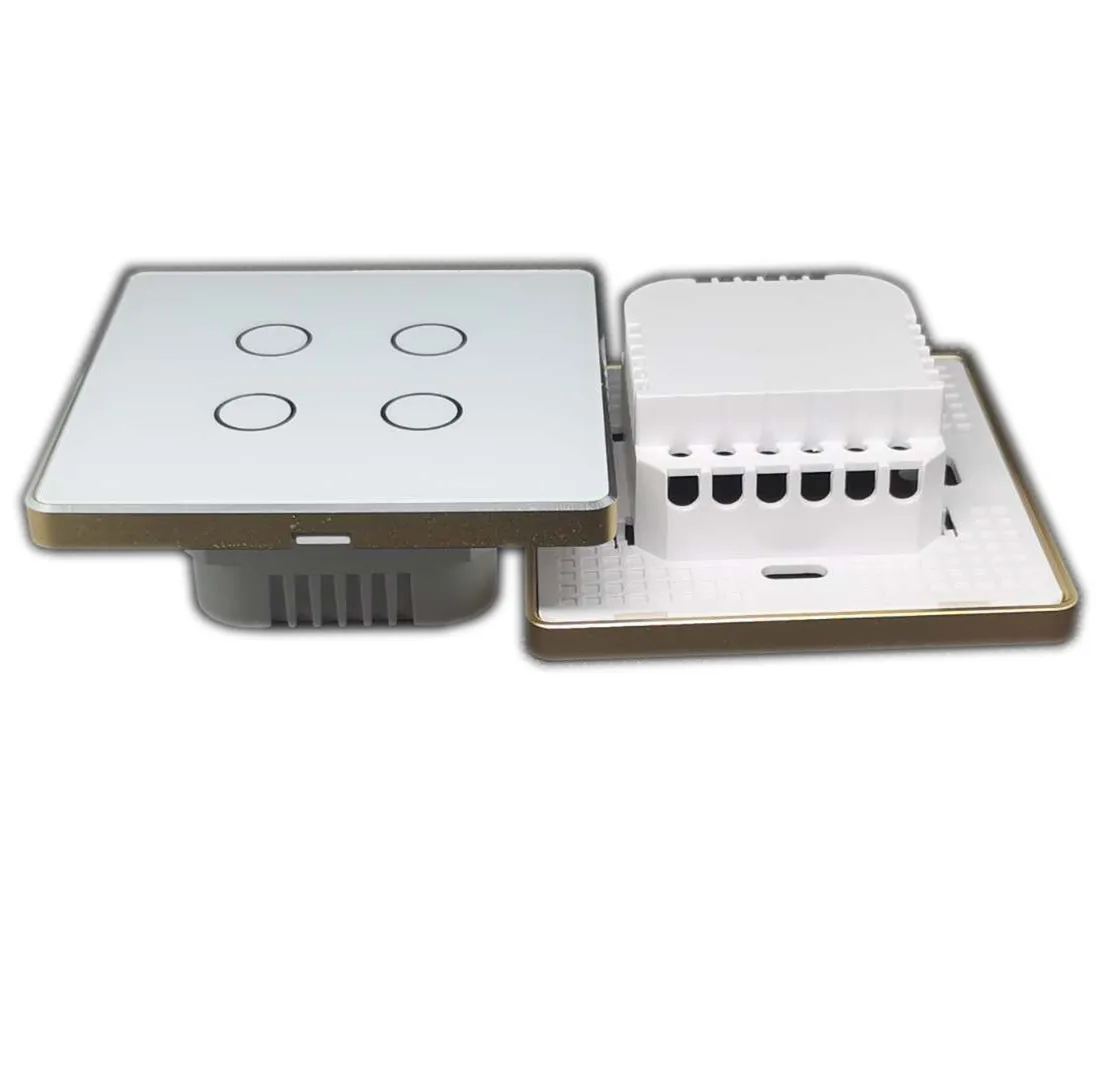 

Touch switch General High grade 86 wall smart home switch enclosure with tempered glass panel, Factory Sales