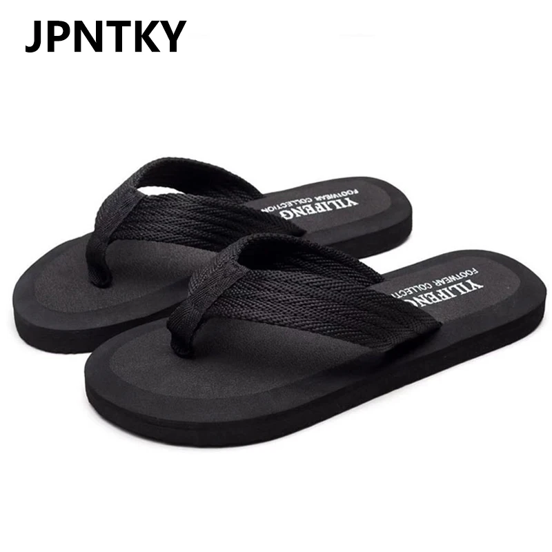 

High Quality Summer Men Flip Flops Beach Slippers Beach Sandals Non-slip Home Chanclas Slipper Anti-slip Zapatos Hombre Shoes