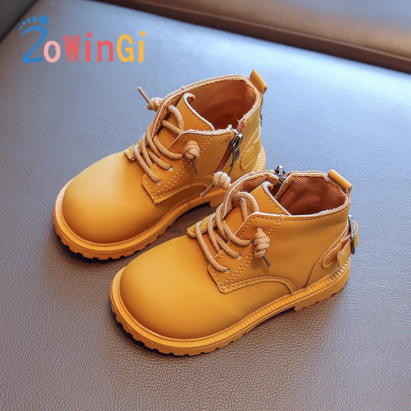 

Ботинки для девочек, Нескользящие, на шнуровке, размеры 22-31