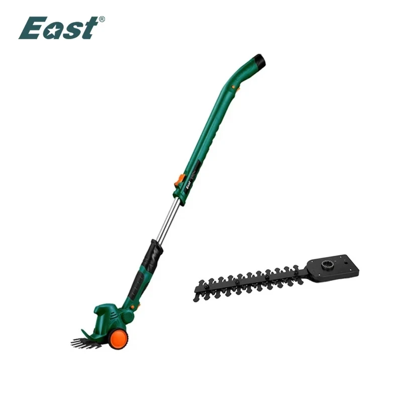 East 10.8V Rechargeable battery Cordless Hedge Trimmer Grass Trimmer Lawn Mower Garden Power Tools ET1007 2 in 1