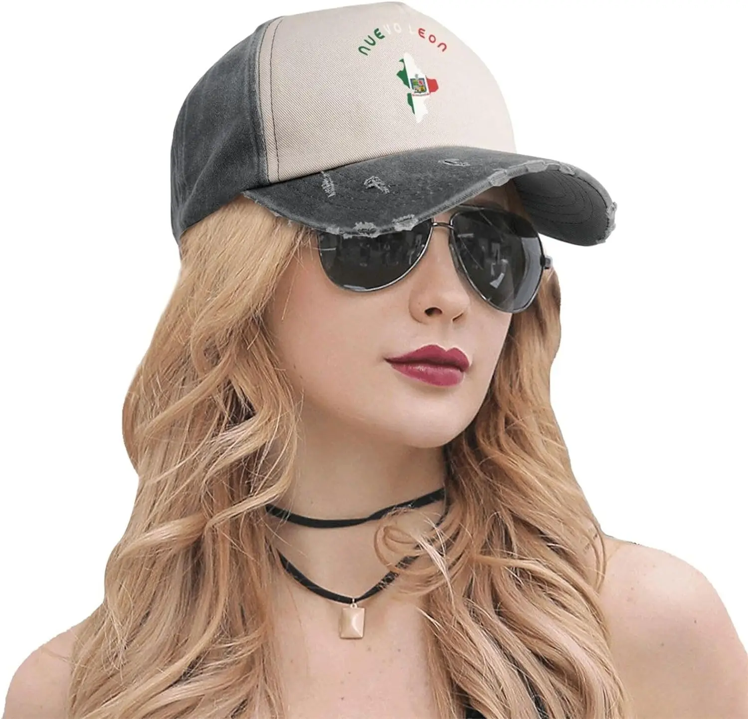 Nuevo Leon флаги штата Мексики карта унисекс винтажная потертая бейсболка в стиле