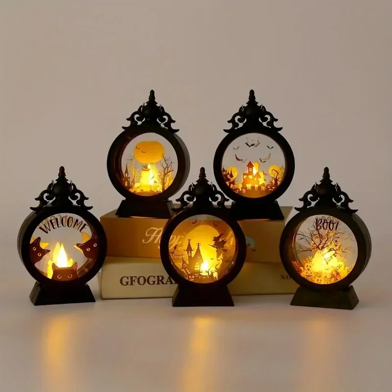 Хэллоуин подвесной светодиодный светильник портативный тыквенный призрак