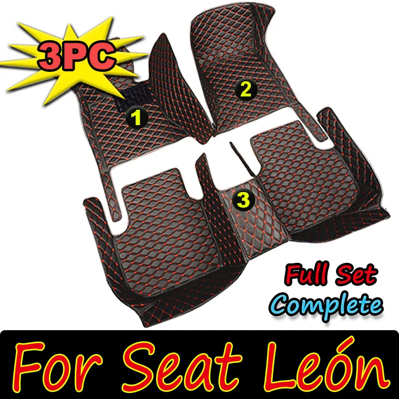 

Автомобильный напольный коврик для сиденья Leon 5F 2013 ~ 2019, водонепроницаемый автомобильный коврик, набор автомобильных ковриков, автомобильные аксессуары