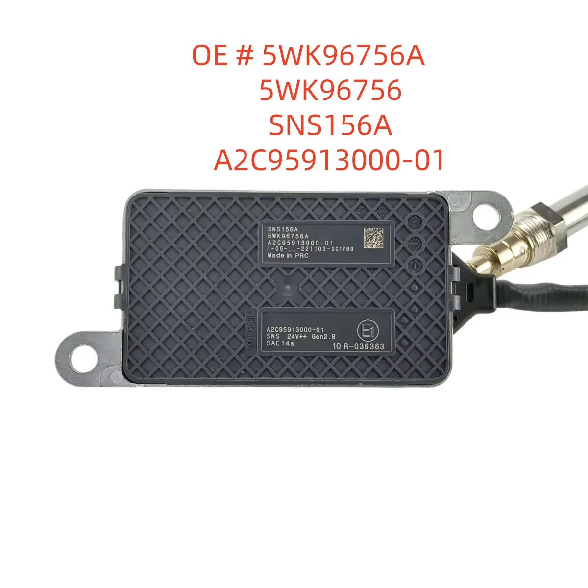 Фото Высококачественный новый датчик оксида азота (NOx) 5WK96756A 5WK96756 SNS156A A2C95913000-01 для UNINOX №1
