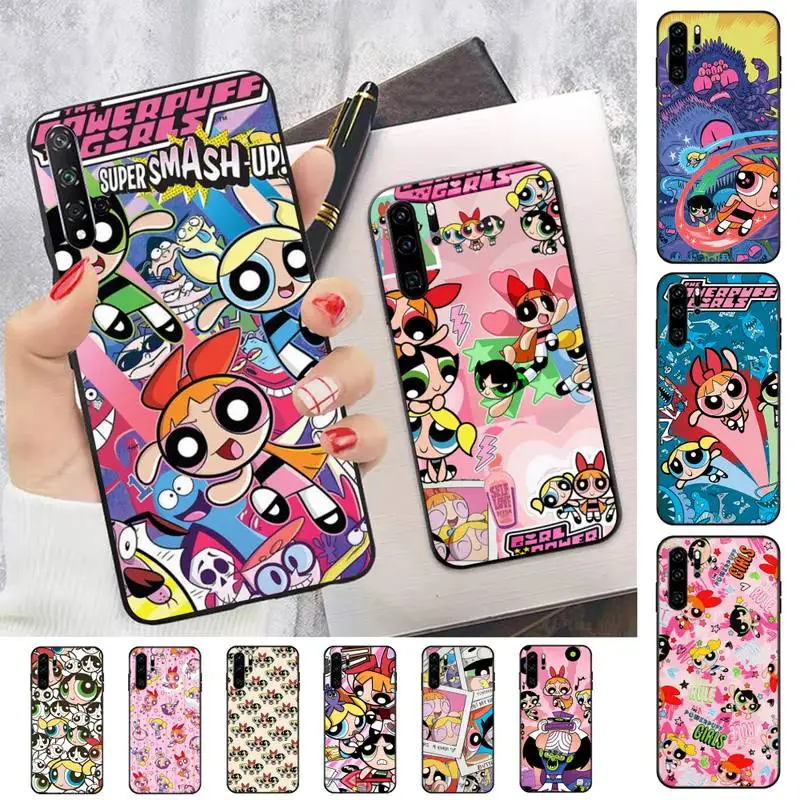 

Cartoon The-P-powerpuffs-G-girls Phone Case For Huawei P 8 9 10 20 30 40 50 Pro Lite Psmart Honor 10 lite 70 Mate 20lite