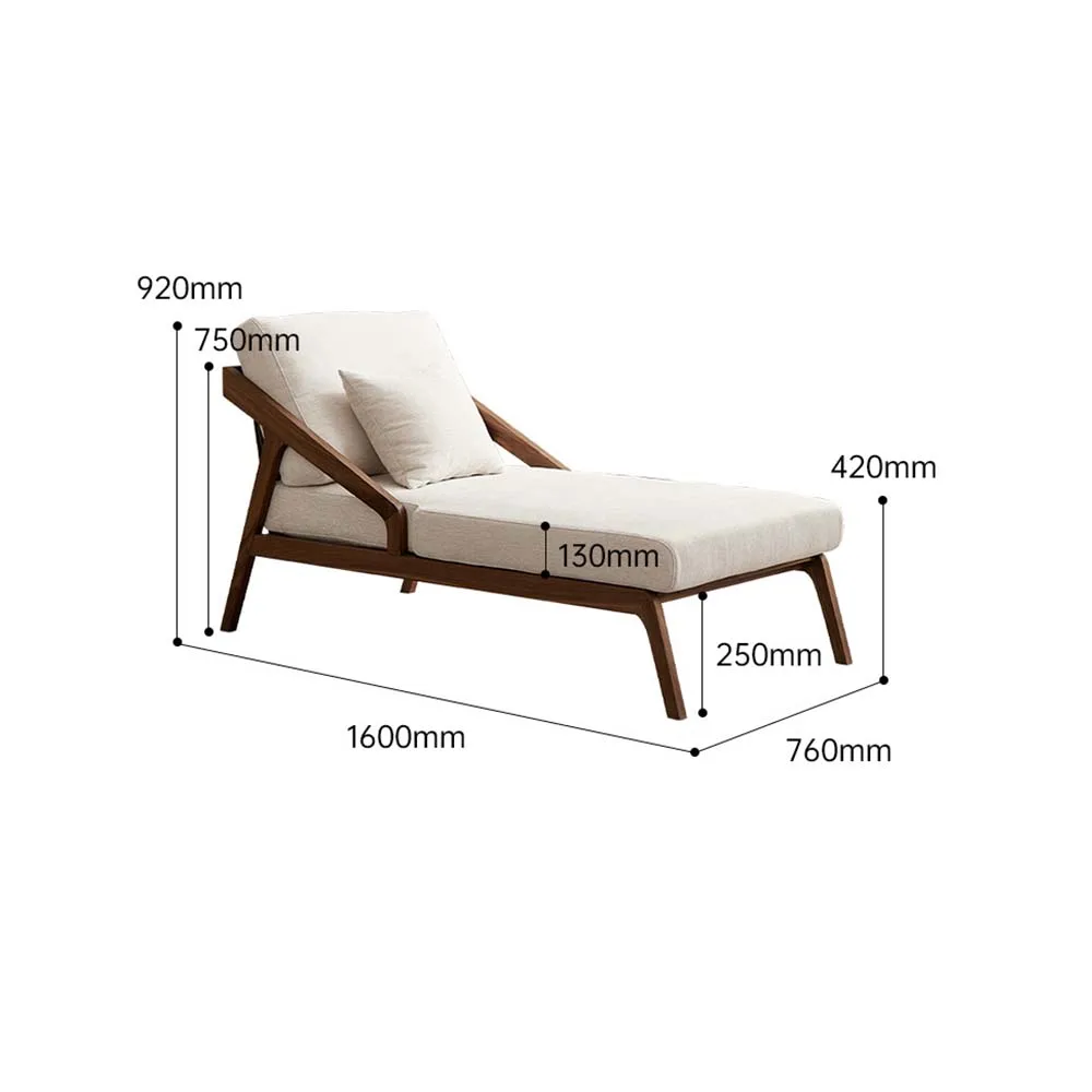 

Reclining Chair Living Room Sofa Chair Armchair Relax Sun Lounger Nap Balcony Lazy Solid Wood High Elastic Soft Bag Furniture