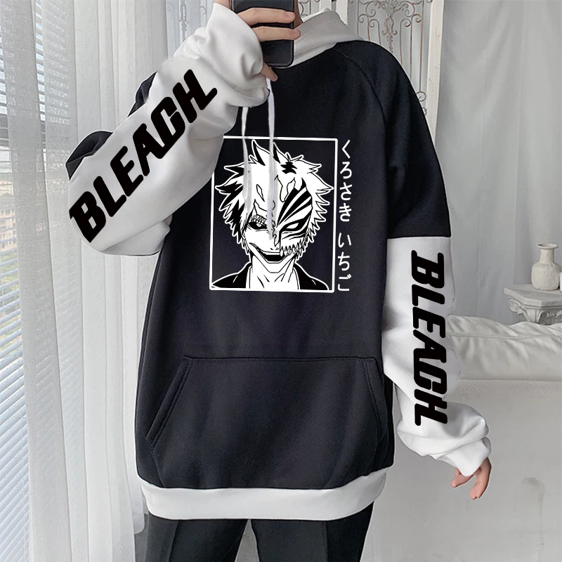 Толстовка Мужская/женская с капюшоном и принтом аниме Kurosaki Ichigo - купить по