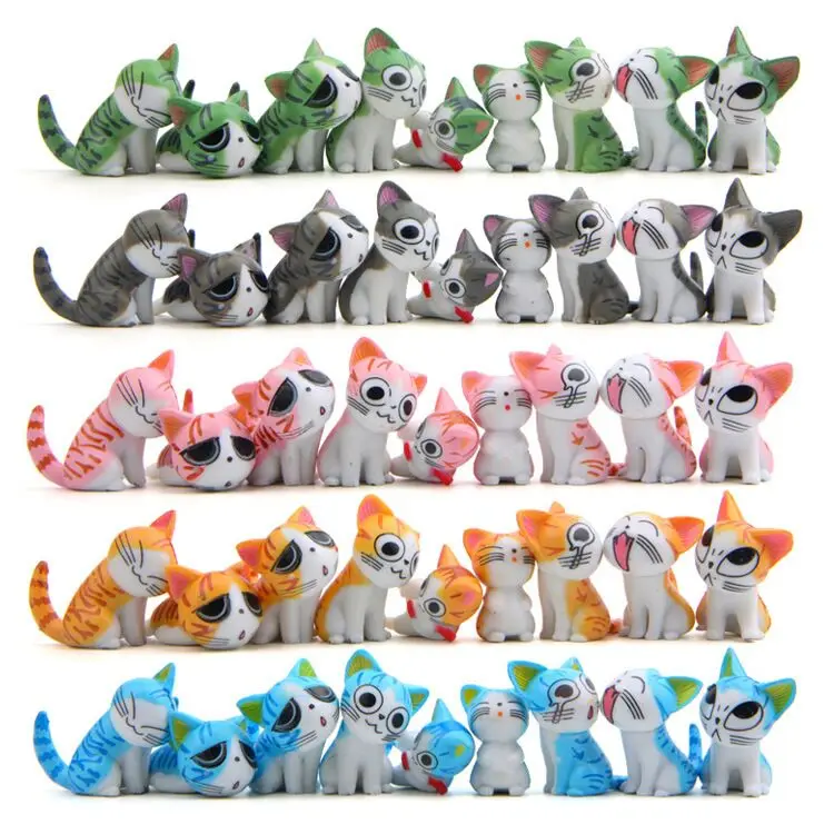 Cat Action Toy Figures 2-3cm