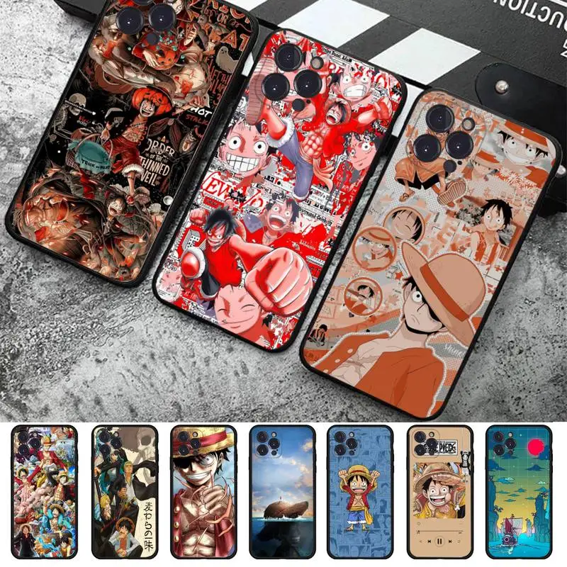 

Bandai One Piece Luffy Anime Phone Case for iPhone 11 12 13 mini pro XS MAX 8 7 6 6S Plus X 5S SE 2020 XR case