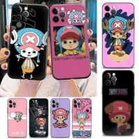 one piece tony tony chopper phone case for iphone 11 12 13 pro max 7 8 se xr xs max 5 5s 6 6s plus case silicon cover bandai
