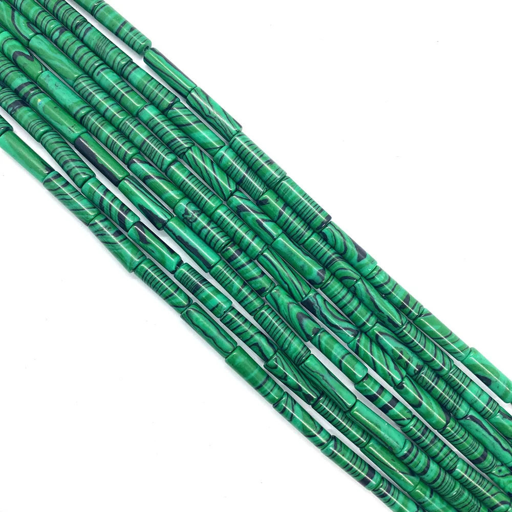 Ляпис-лазурь сумасшедший Агат фотобусина круглая трубка бисер 4x13 мм сделай сам