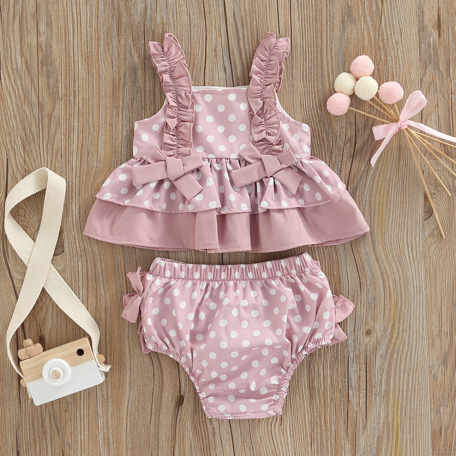 Ma &amp Baby 0-18M комплект одежды для новорожденных маленьких девочек с бантом блузка