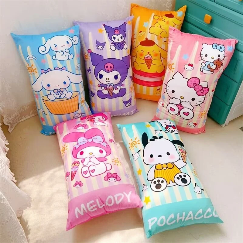 Японская мультяшная аниме Kuromi My Melody плюшевая подушка милая мягкая диванная