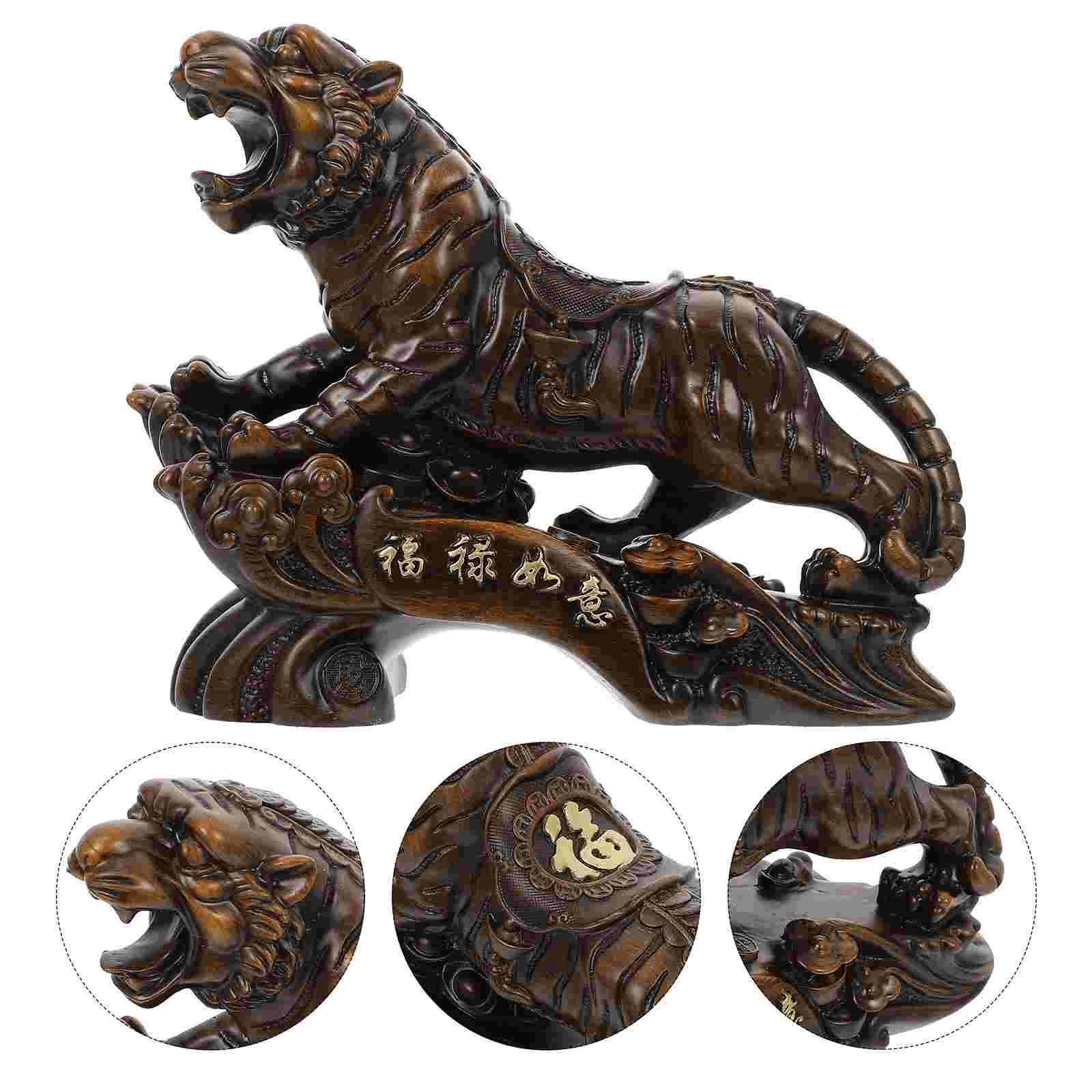 

Креативный подарок в виде тигра из смолы, украшение в виде тигра для офиса и дома